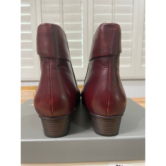 Spring Step Stockholm Boot Bordeaux Leather Size 8.5 US 39 EU NIB Pull On Bootie - Picture 8 of 12